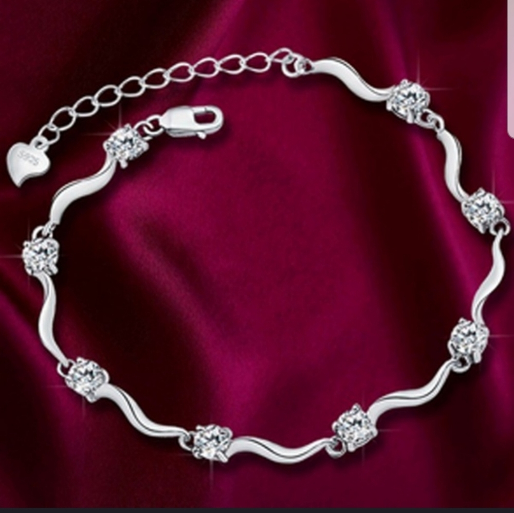 925 stamped sterling silver bracelet
